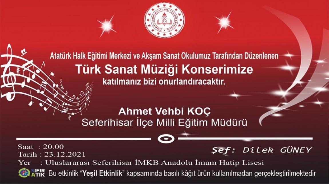 Türk Sanat Müziği Konserimize Davetlisiniz